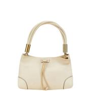 Pre-owned Leather gucci-bags Gucci Vintage , White , Dames