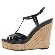 Pre-owned Leather sandals Dior Vintage , Black , Dames