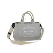 Pre-owned Cotton prada-bags Prada Vintage , Gray , Dames