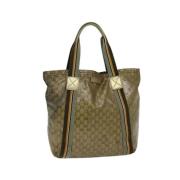 Pre-owned Canvas gucci-bags Gucci Vintage , Yellow , Dames