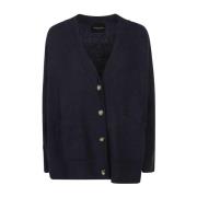 Blauwe Sweaters voor Mannen Roberto Collina , Blue , Dames