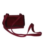 Pre-owned Satin chanel-bags Chanel Vintage , Red , Dames