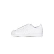 Witte lage sneaker met 3 strepen Adidas , White , Dames