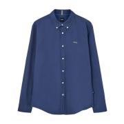 Blauwe Button-Down Overhemd Boss , Blue , Heren