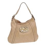 Pre-owned Leather gucci-bags Gucci Vintage , Brown , Dames