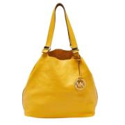 Pre-owned Leather shoulder-bags Michael Kors Pre-owned , Yellow , Dame...