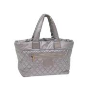 Pre-owned Leather chanel-bags Chanel Vintage , Gray , Dames