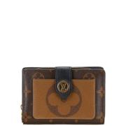 Pre-owned Leather wallets Louis Vuitton Vintage , Brown , Dames