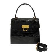 Pre-owned Leather handbags Salvatore Ferragamo Pre-owned , Black , Dam...