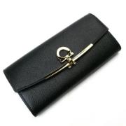 Pre-owned Leather wallets Salvatore Ferragamo Pre-owned , Black , Dame...