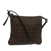 Pre-owned Canvas fendi-bags Fendi Vintage , Brown , Dames