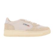 Leren Veterschoenen voor Dames Autry , Beige , Dames