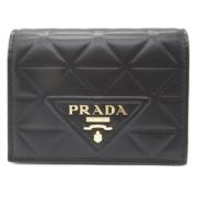 Pre-owned Leather wallets Prada Vintage , Black , Dames