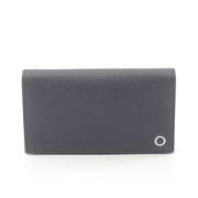 Pre-owned Leather wallets Bvlgari Vintage , Blue , Dames