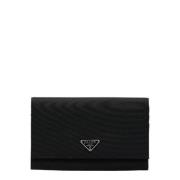 Pre-owned Nylon wallets Prada Vintage , Black , Dames