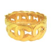 Pre-owned Metal chanel-jewelry Chanel Vintage , Yellow , Dames