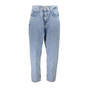 Geborduurde Ultra High Rise Mom Jeans Tommy Hilfiger , Blue , Dames