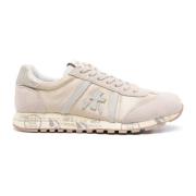 Beige Lucy Sneakers met Glitterdetails Premiata , Beige , Dames