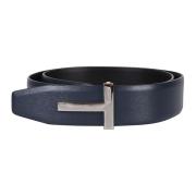 Iconische Riem Accessoire Tom Ford , Blue , Heren