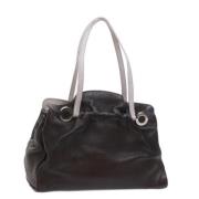 Pre-owned Leather shoulder-bags Bvlgari Vintage , Black , Dames