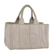 Pre-owned Canvas prada-bags Prada Vintage , Yellow , Dames