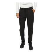 Elegante herenbroek met trekkoord YES ZEE , Black , Heren