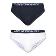 Twee-pack slips Emporio Armani , Multicolor , Heren