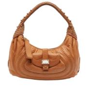 Pre-owned Leather handbags Fendi Vintage , Brown , Dames