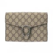 Pre-owned Canvas gucci-bags Gucci Vintage , Beige , Dames