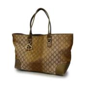 Pre-owned Canvas gucci-bags Gucci Vintage , Brown , Dames