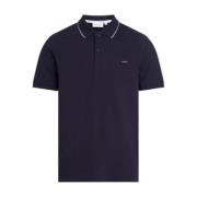 Stretch Pique Tipping Polo Blue Calvin Klein , Blue , Heren