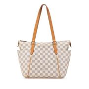 Pre-owned Canvas shoulder-bags Louis Vuitton Vintage , White , Dames