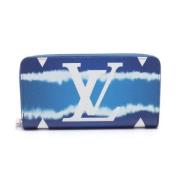 Pre-owned Leather wallets Louis Vuitton Vintage , Blue , Dames