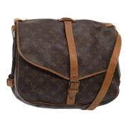 Pre-owned Canvas louis-vuitton-bags Louis Vuitton Vintage , Brown , Da...