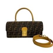 Pre-owned Leather fendi-bags Fendi Vintage , Brown , Dames