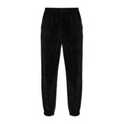 Ribfluwelen broek Emporio Armani , Black , Heren