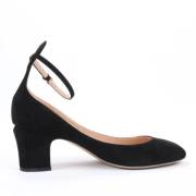 Pre-owned Suede heels Valentino Vintage , Black , Dames