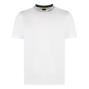 Katoenen Crew-neck Logo T-shirt Hugo Boss , White , Heren