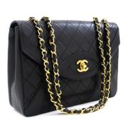 Pre-owned Leather chanel-bags Chanel Vintage , Black , Dames