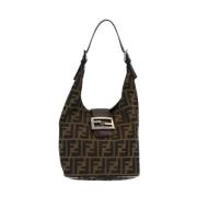 Pre-owned Canvas fendi-bags Fendi Vintage , Brown , Dames