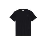 Zwart Katoenen Logo T-Shirt Korte Mouw Isabel Marant Étoile , Black , ...