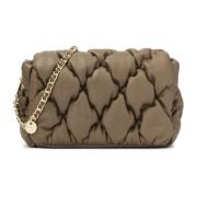 Zachte gewatteerde handtas in taupe kleur Kazar , Beige , Dames