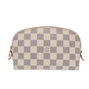 Pre-owned Canvas pouches Louis Vuitton Vintage , Beige , Dames