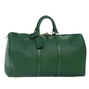 Pre-owned Leather louis-vuitton-bags Louis Vuitton Vintage , Green , D...