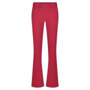 Flared Poppy Broek met Zakken Lady Day , Red , Dames