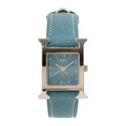 Pre-owned Metal watches Hermès Vintage , Blue , Dames