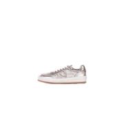 Grijze Sneakers met Logo Detail Philippe Model , Gray , Dames