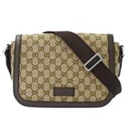 Pre-owned Canvas gucci-bags Gucci Vintage , Beige , Dames