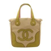 Pre-owned Canvas totes Chanel Vintage , Beige , Dames