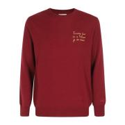 Lichte Crew Neck Sweater MC2 Saint Barth , Red , Heren